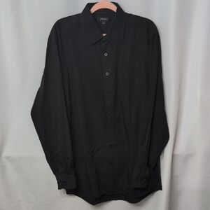 Angelo Rossi XL Black Men's Dress Shirt